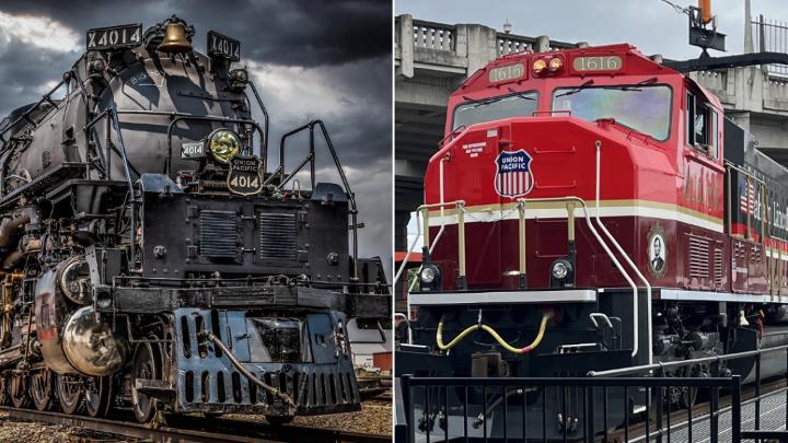 Big Boy No. 4014 and Lincoln Locomotive No. 1616